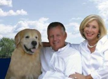 Tom and Melinda Cann with their dog Rusty